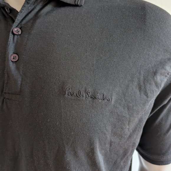 Paul Smith Black Polo Shirt for Men - Picture 3 of 11